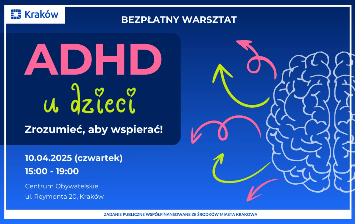 Zdjęcie do Poszukujemy wolontariuszy do wsparcia warsztat&oacute;w o ADHD